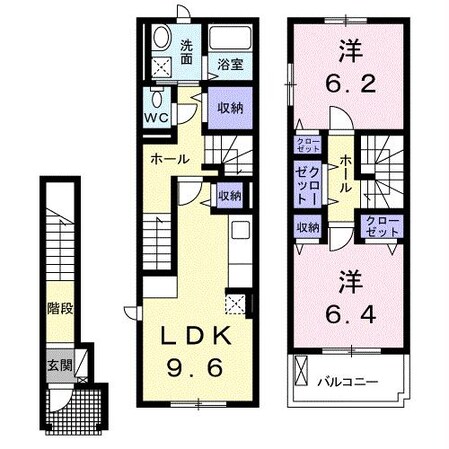 三福寺前 徒歩2分 1階の物件間取画像